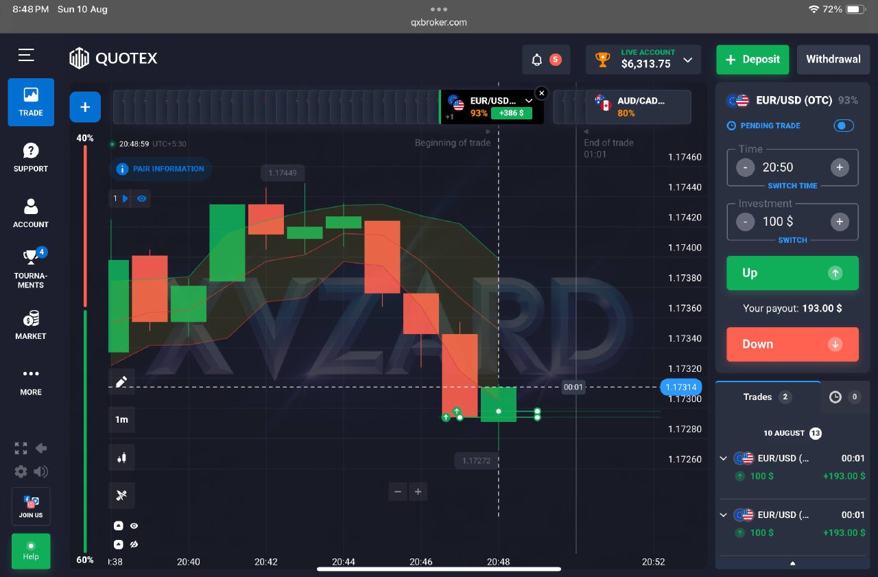Trading Screenshot